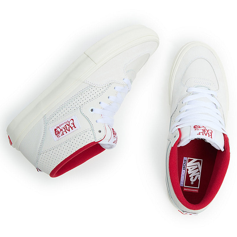 VANS Pig Suede Skate Half Cab VINTAGE SPORT WHITE RED 8FIVE2