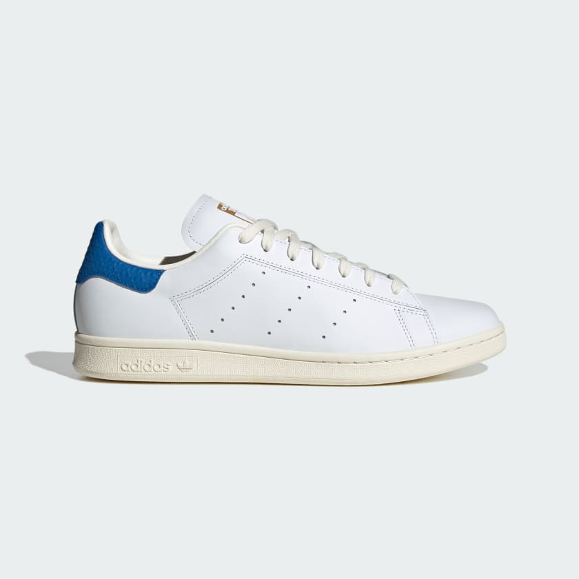 Adidas stan smith discount white and blue