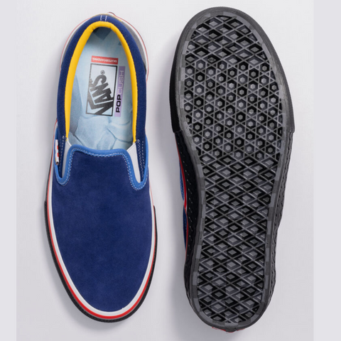 Vans X Pa’din Musa - Skate Slip On Shoes [BLUE]