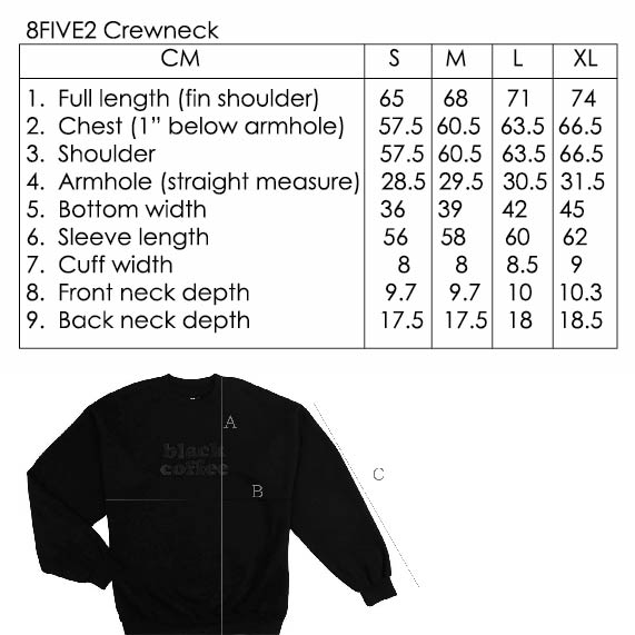8FIVE2 "Tung Lo Wan" Crewneck [BLACK]