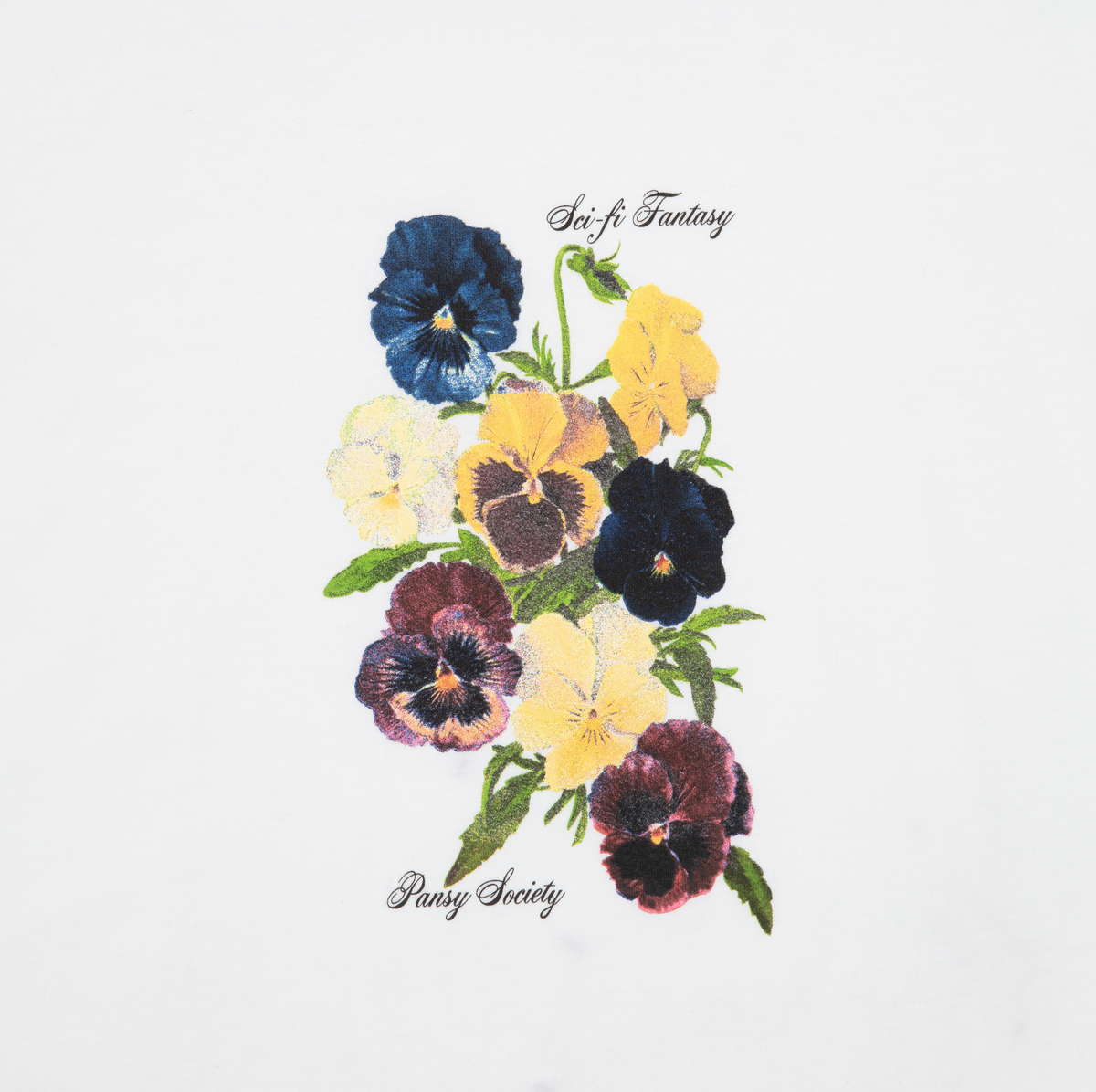 *新作アイテム23'* Sci-Fi Fantasy Pansy Society Tee Sci-Fi Fantasy - Pansy Society S/S Tee [White] – 8FIVE2