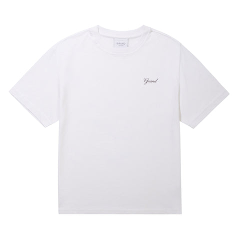 Grand - Script S/S Tee [White]