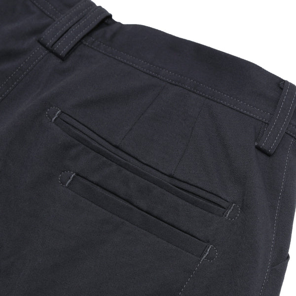 Muraspo - Wide Knee-Tuck Tapered Pants [Black]