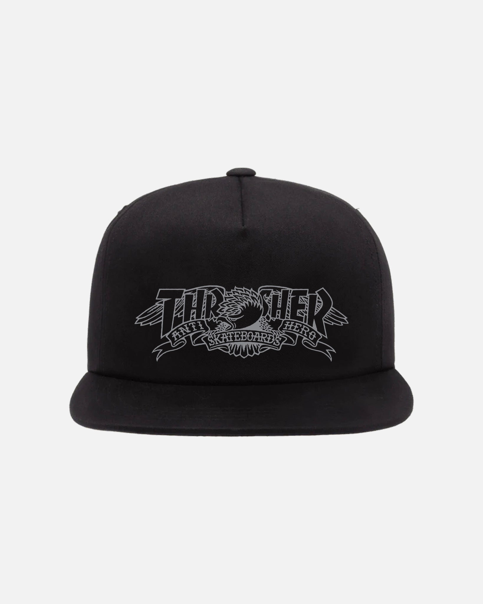 Thrasher x Anti-Hero - Mag Banner Snapback [Black]