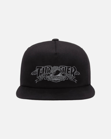 Thrasher x Anti-Hero - Mag Banner Snapback [Black]