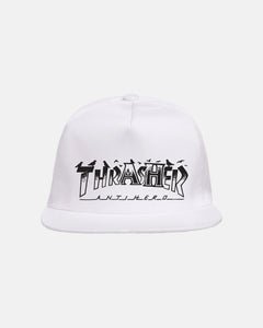 Thrasher x Anti-Hero - Pigeon Mag Snapback [White]