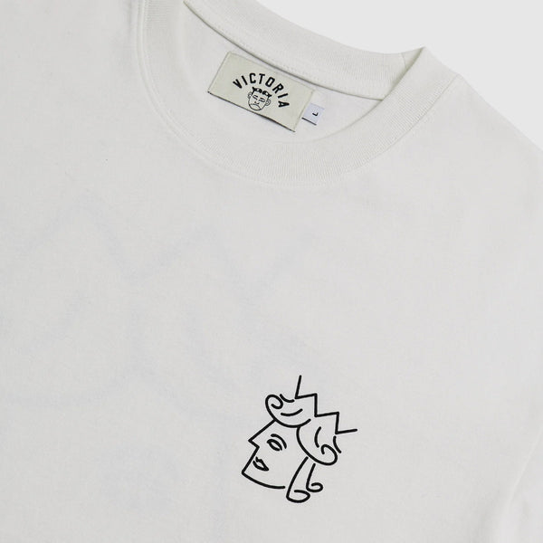 Victoria - Queenhead Logo S/S Tee [White]