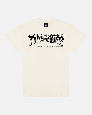 Thrasher x Anti-Hero - Pigeon Mag S/S Tee [Natural]