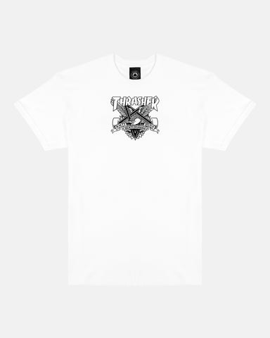 Thrasher x Anti-Hero - Eaglegram S/S Tee [White]
