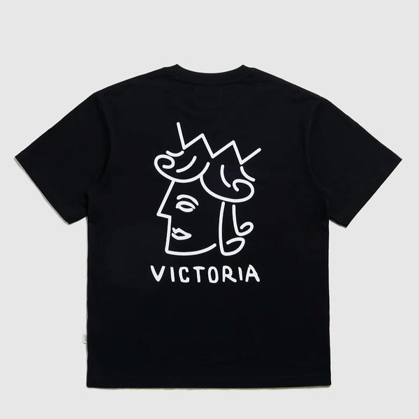 Victoria - Queenhead Logo S/S Tee [Black]