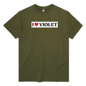 VIOLET - I Heart Violet S/S Tee [Army Green]