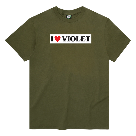 VIOLET - I Heart Violet S/S Tee [Army Green]