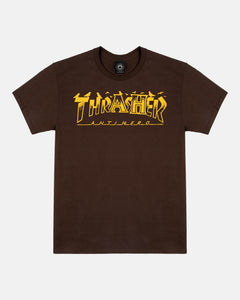 Thrasher x Anti-Hero - Pigeon Mag S/S Tee [Dark Chocolate]