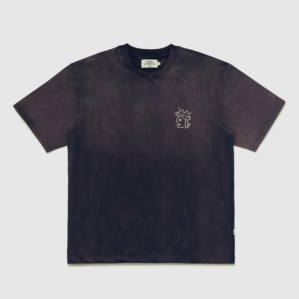 Victoria - Sun Faded Queenhead Logo S/S Tee [Navy]