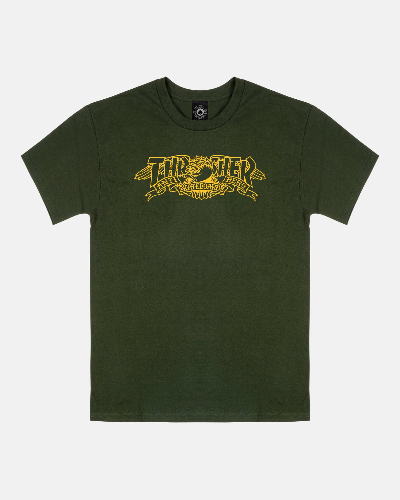 Thrasher x Anti-Hero - Mag Banner S/S Tee [Forest Green]