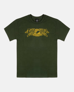 Thrasher x Anti-Hero - Mag Banner S/S Tee [Forest Green]