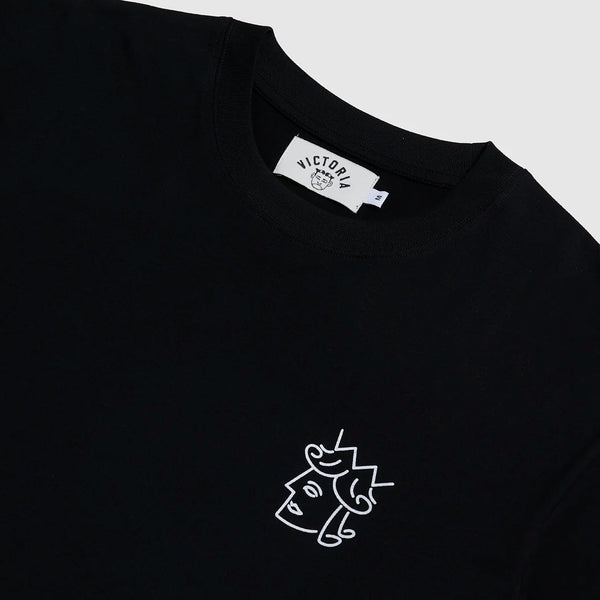 Victoria - Queenhead Logo S/S Tee [Black]