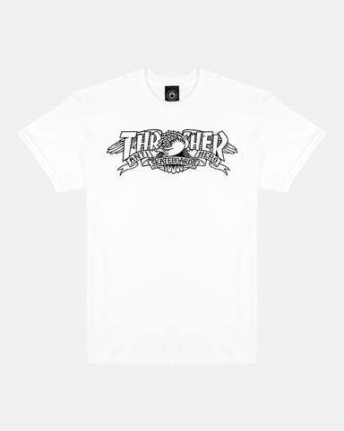 Thrasher x Anti-Hero - Mag Banner S/S Tee [White]