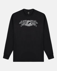 Thrasher x Anti-Hero - Mag Banner L/S Tee [Black]
