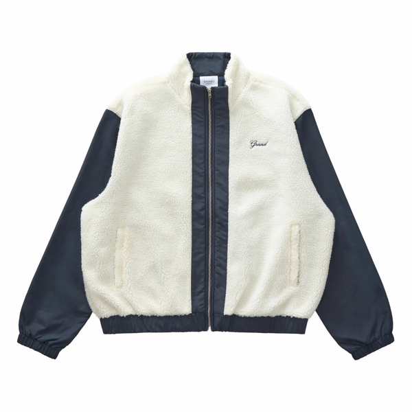 Grand - Shibuya Sherpa/Nylon Jacket [White/Navy]