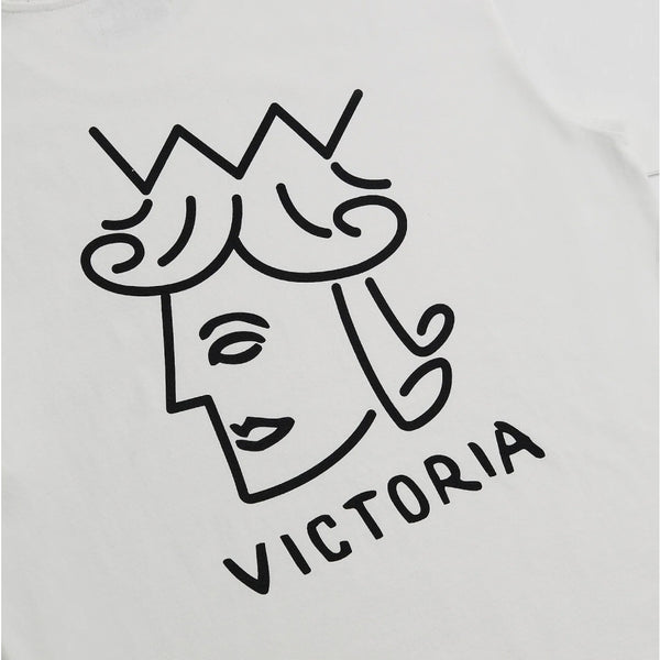 Victoria - Queenhead Logo S/S Tee [White]