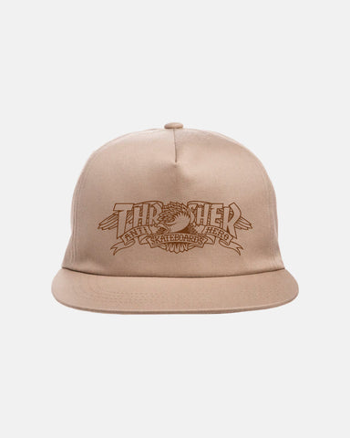 Thrasher x Anti-Hero - Mag Banner Snapback [Khaki]