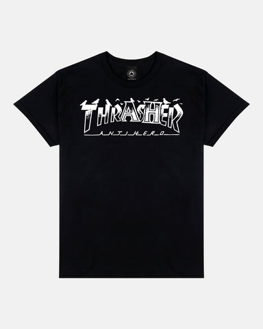 Thrasher x Anti-Hero - Pigeon Mag S/S Tee [Black]