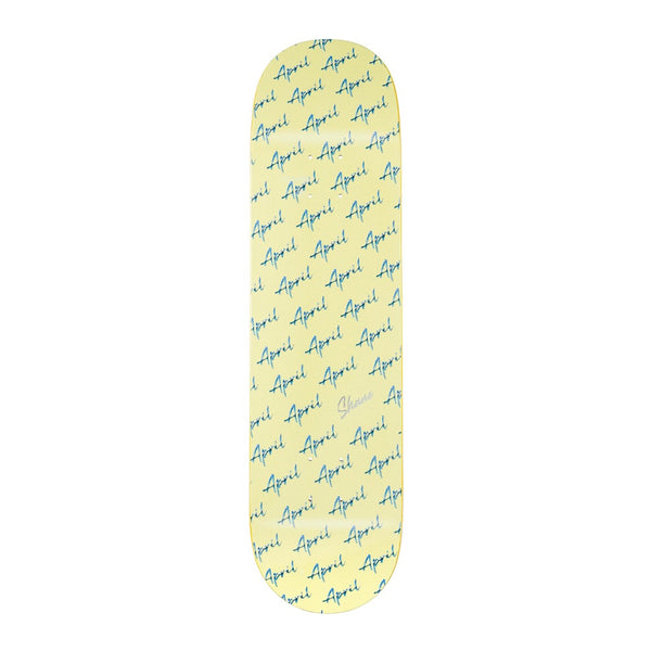 April - Shane O’Neill Script Logo Deck 8.125” [YELLOW]