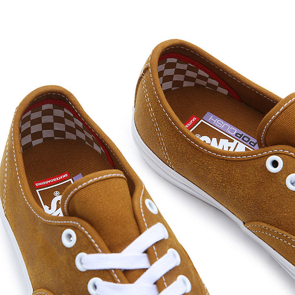 VANS - Skate Authentic Leather Shoes [GOLDEN BROWN]