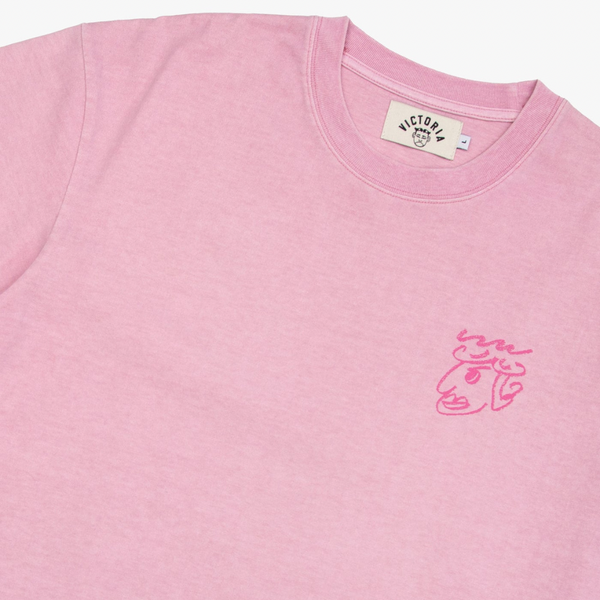 Victoria - Chalk S/S Tee [WASHED PINK]