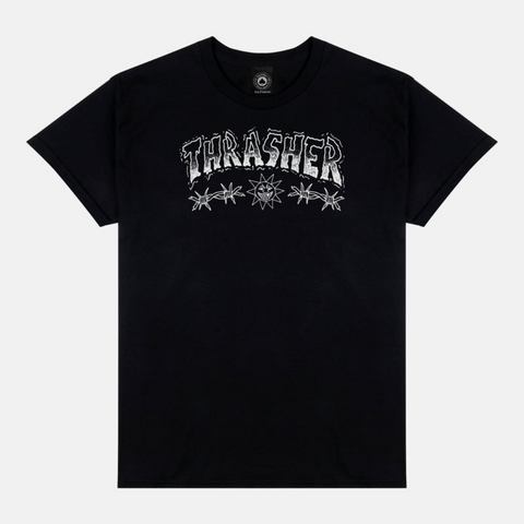 Thrasher -Barbed Wire S/S Tee [BLACK]