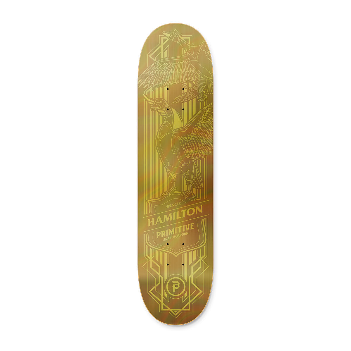 スケートボード PRIMITIVE - PRIMITIVE S.HAMILTON GOLD GOOSE 8.125 Primitive - Hamilton Holofoil Goose Deck 8.125” [GOLD] – 8FIVE2