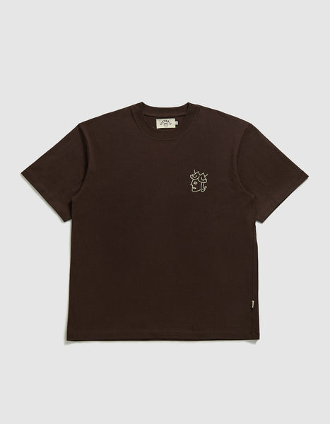 Victoria - Queenhead Logo S/S Tee [BROWN]