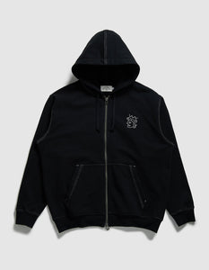 Victoria - Queenhead Zip Hoodie [BLACK]