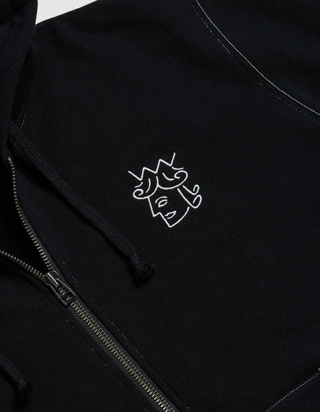 Victoria - Queenhead Zip Hoodie [BLACK]