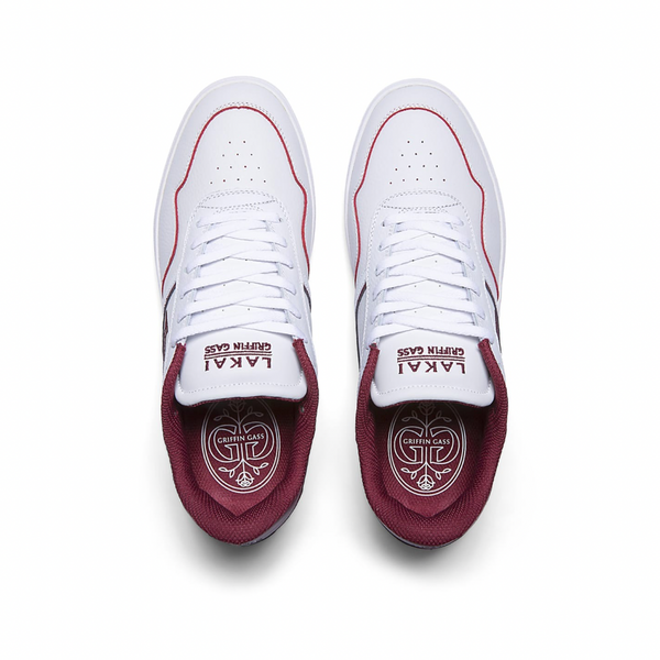 LAKAI - Terrace Shoes [WHITE/BURGUNDY LEATHER] MS324-0130-B00/WHBUL