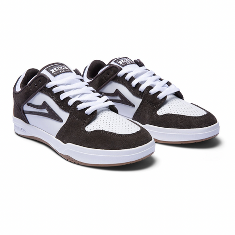 LAKAI - Telford Low Shoes [CHOCOLATE WHITE SUEDE]