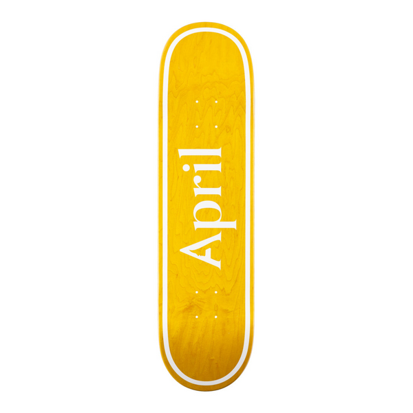 スケートボード April OG LOGO DECK 8.0 x 31.91 April White Logo Deck - 8.0