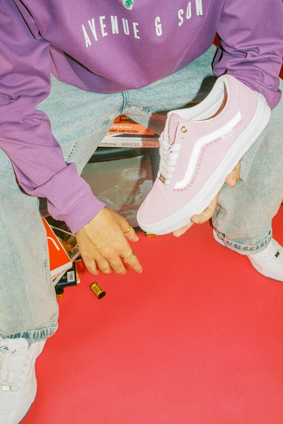 VANS x Avenue & Son x Jeremy Hu - Skate Old Skool Shoes [PINK]