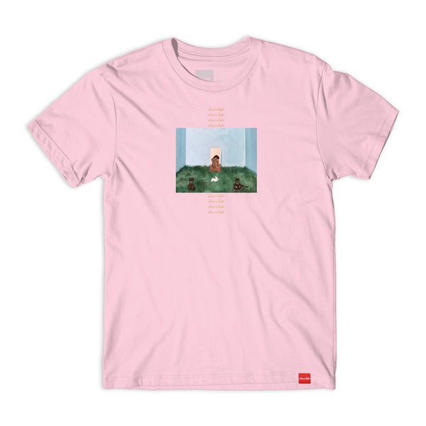 Chocolate - Doberman S/S Tee [Light Pink]