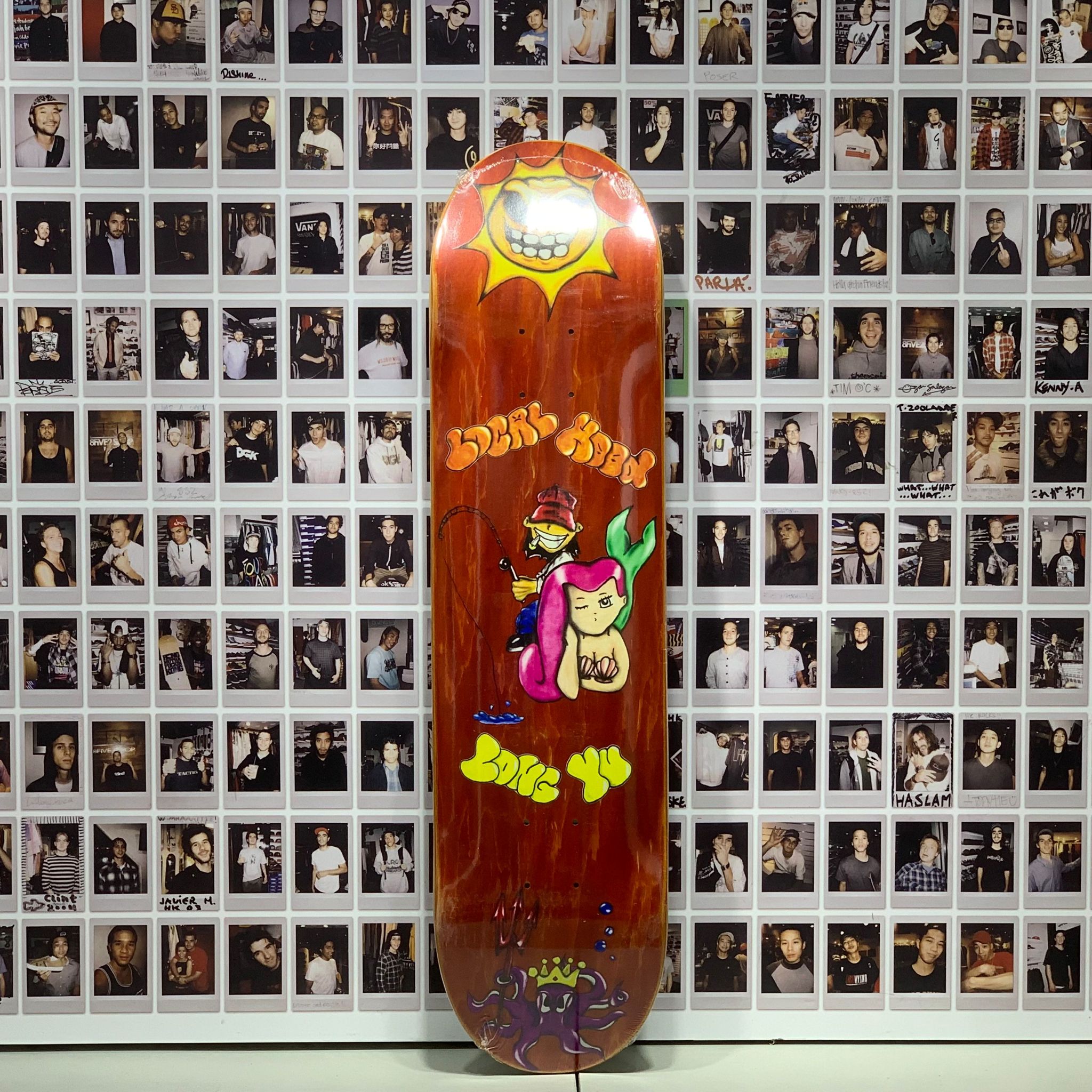 Local Hood Skateboard - Long Yu Pro Model 3 Deck 7.75” [ORANGE]