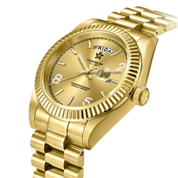 8FIVE2 Watch "ALL DAY" 8 Gold/Gold Sunray