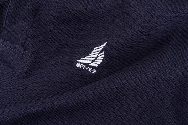 8FIVE2 Boatica L/S Rugby Polo Navy