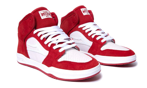 LAKAI - TELFORD Red/White UV Suede Shoes