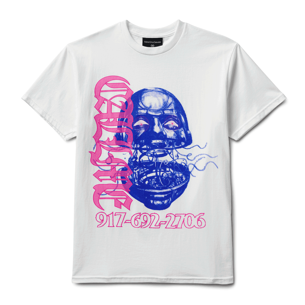 Call Me 917 - Jabber Mouth S/S Tee White